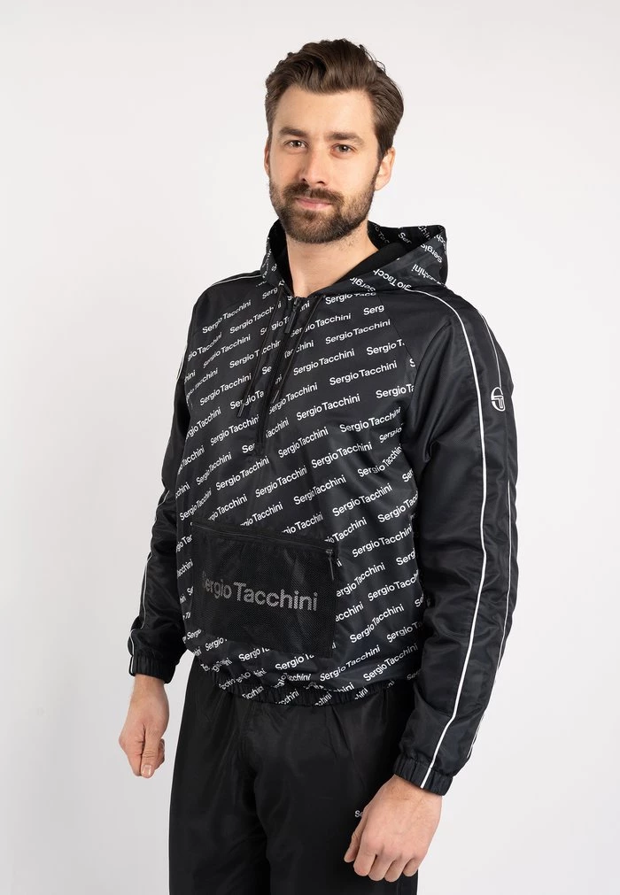 Sergio Tacchini Training Jacket - Black White 1 Sergio Tacchini Training Jacket - Black White