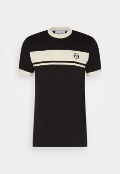 Sergio Tacchini MASTERS TEE - Print T-shirt - Black/gardenia -Sergio Tacchini Sales b7344dcb931c4616b63a2dc7f008c6bb