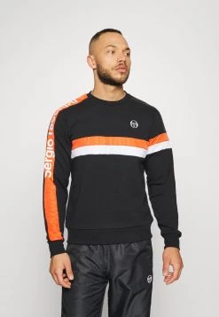 Sergio Tacchini FASCIA - Sweatshirt - Black/flash Orange
