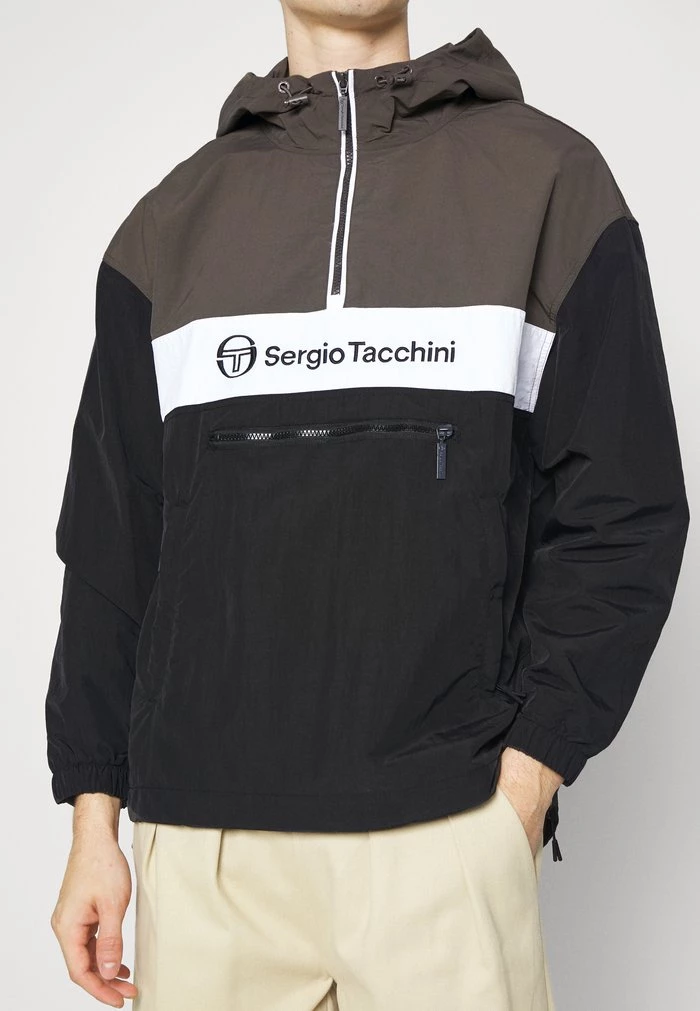 Sergio Tacchini ANORAK - Windbreaker - Black/olive/anthracite 7 Sergio Tacchini ANORAK - Windbreaker - Black/olive/anthracite - Image 7
