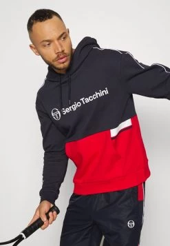 Sergio Tacchini ALOE - Hoodie - Navy/tango Red -Sergio Tacchini Sales bec7a0ab43b049578b69ee99325a142d