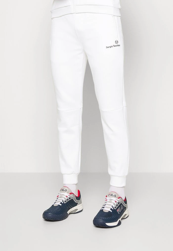Sergio Tacchini DONET PANTS - Tracksuit Bottoms - Whit/black 1 Sergio Tacchini DONET PANTS - Tracksuit Bottoms - Whit/black