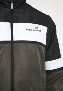 Sergio Tacchini NUSTRAT TRACKSUIT - Tracksuit - Black/olive -Sergio Tacchini Sales c1672e438bd44db5bb3e110d3868067b