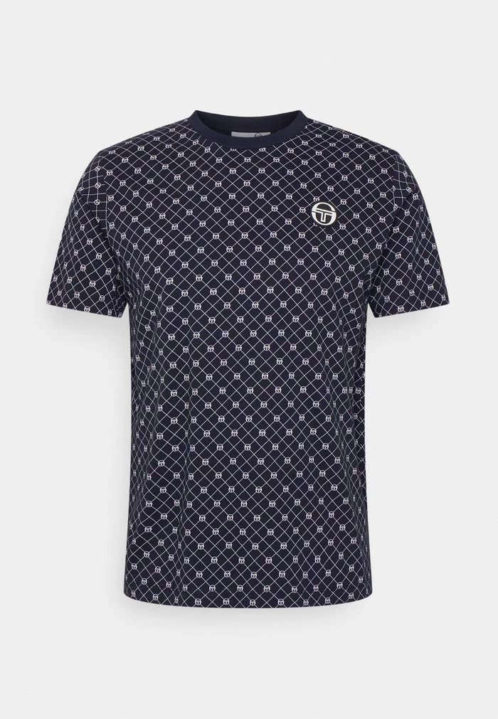 Sergio Tacchini ROMBO - Print T-shirt - Navy/white 1 Sergio Tacchini ROMBO - Print T-shirt - Navy/white