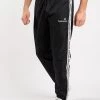 Sergio Tacchini NASTRO PANTS - Trousers - Black White -Sergio Tacchini Sales ca1e7eaf23a347c190e96623d2c73440