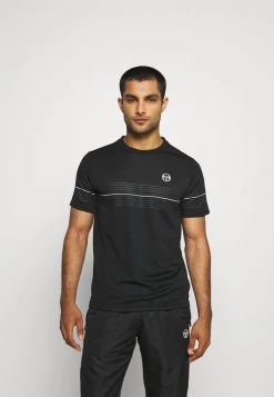 Sergio Tacchini NUNTENG - Print T-shirt - Black