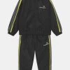 Sergio Tacchini NISKY KID TRACKSUIT UNISEX - Tracksuit - Anthracite/acid Lime