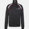 Sergio Tacchini GHIBLI TRACKTOP - Zip-up Sweatshirt - Black / Port -Sergio Tacchini Sales d123e873967d4fa08a0afca327d99841