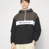Sergio Tacchini ANORAK - Windbreaker - Black/olive/anthracite -Sergio Tacchini Sales dbb32cbe20a244cfb3b23e608a0eb5eb