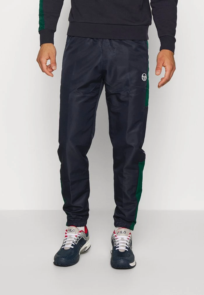 Sergio Tacchini ABITA TRACK PANTS - Tracksuit Bottoms - Navy/botanical 1 Sergio Tacchini ABITA TRACK PANTS - Tracksuit Bottoms - Navy/botanical