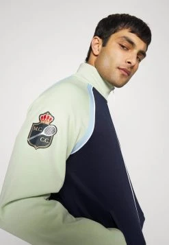 Sergio Tacchini MC STAFF - Zip-up Sweatshirt - Navy/smoke Green -Sergio Tacchini Sales df4552fecc8e4a49846a9f6cdc5e2c75