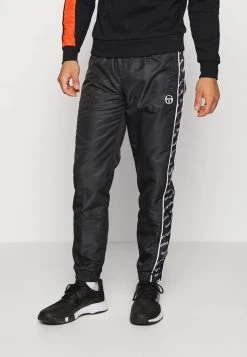 Sergio Tacchini RIPETIZIONE PANTS - Tracksuit Bottoms - Black/white