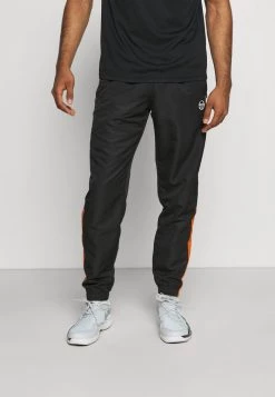 Sergio Tacchini ABITA TRACK PANTS - Tracksuit Bottoms - Black/orange