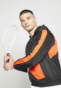 Sergio Tacchini EQUILATERO TRACK JACKET - Training Jacket - Black/orange -Sergio Tacchini Sales e1cb67187a3e4f4b94a128f0862e852f