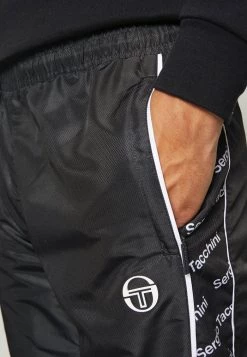 Sergio Tacchini RIPETIZIONE PANTS - Tracksuit Bottoms - Black/white -Sergio Tacchini Sales e75f947b5d554445ad40f5c7d82ace23