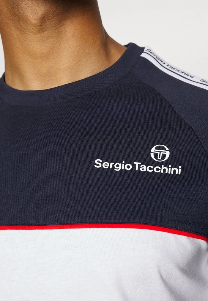 Sergio Tacchini NASTRO - Print T-shirt - Navy/white 6 Sergio Tacchini NASTRO - Print T-shirt - Navy/white - Image 6