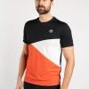 Sergio Tacchini EQUILATERO - Print T-shirt - Black/flash Orange -Sergio Tacchini Sales ec44f3ce477549c38476797e183c99d8