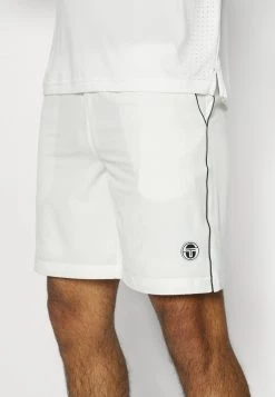 Sergio Tacchini SHORTS MAN - Sports Shorts - Blanc/anthracite -Sergio Tacchini Sales eccea150216d4e45951a2c9d7121062f