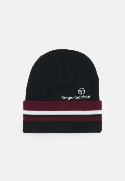 Sergio Tacchini BRONT TURN UP BEANIE UNISEX - Beanie - Black