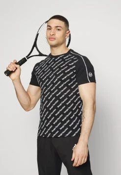 Sergio Tacchini RIPETIZIONE - Print T-shirt - Black/white -Sergio Tacchini Sales eea6d7ceb91c454e81274a183e4adb36