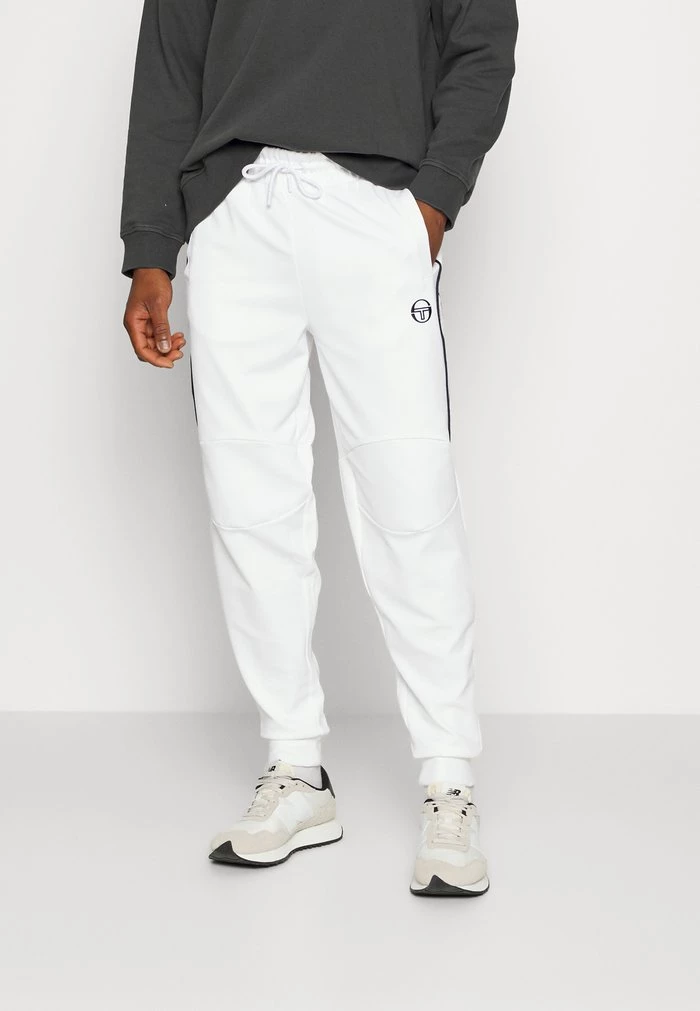 Sergio Tacchini SALVI TRACKPANT - Tracksuit Bottoms - White/night Sky 1 Sergio Tacchini SALVI TRACKPANT - Tracksuit Bottoms - White/night Sky