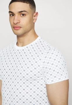 Sergio Tacchini ROMBO - Print T-shirt - White/navy -Sergio Tacchini Sales f080424901c64718aa545a1a9c003dc0