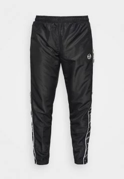 Sergio Tacchini RIPETIZIONE PANTS - Tracksuit Bottoms - Black/white -Sergio Tacchini Sales faec9be5207e4523a6924d5199437e58